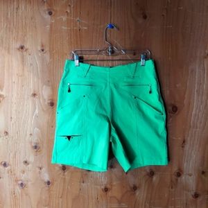 Jamie Sadock Vintage Lime Green Multi Pocket High Rise Shorts